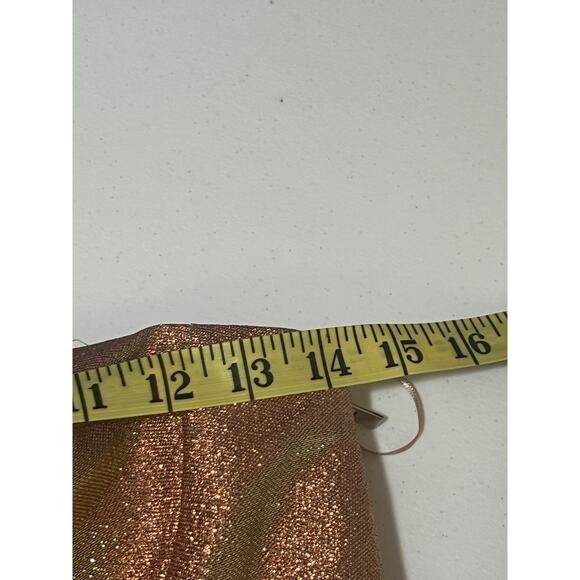Express Women’s Gold Shimmer Sleeveless Mini Dress Size 4 NWT cocktail - Picture 13 of 15